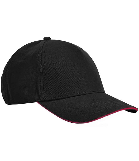 Beechfield EarthAware&amp;#174; Classic Organic Cotton 5 Panel Sandwich Peak Cap