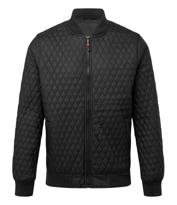 Quilted flight jacket