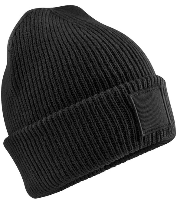 Beechfield Kids Deep Cuffed Tonal Patch Beanie