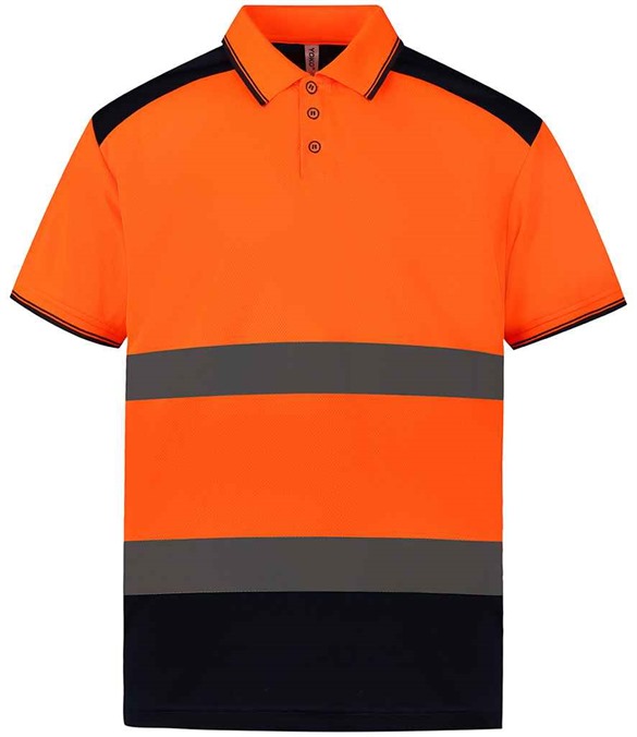 Yoko Two Tone Short Sleeve Polo Shirt