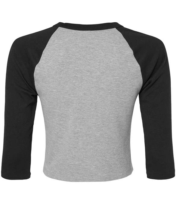 Bella Ladies Micro Rib 3/4 Raglan Baby T-Shirt