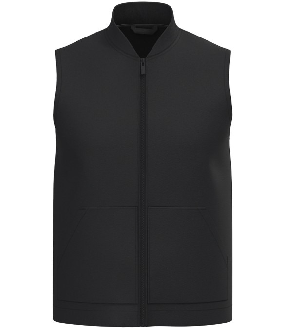 Native Spirit Unisex Twill Bodywarmer with Varsity Collar