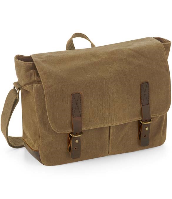 Quadra Heritage Waxed Canvas Messenger