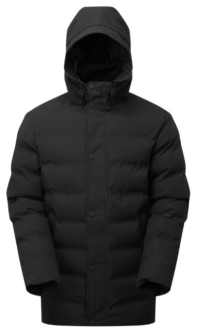 Recycled bonded longline padded jacket