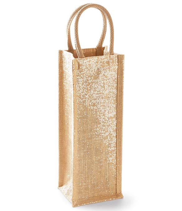 Westford Mill Shimmer Jute Bottle Bag